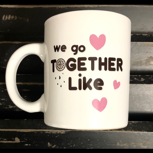 OREO COOKIE “We Go Together Like” Cookies & Milk Cup Coffee Mug - Picture 1 of 4